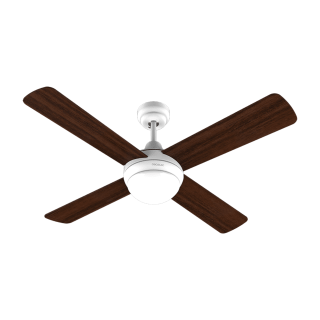 Cecotec Ventilador De Techo EnergySilence Aero 4250 Fresh Ventilador De Techo De 55 W Y 42” Con Luz LED Mando A Distancia Temporizador 3 Velocidades Y 4 Aspas Reversibles. Ventilador De Techo