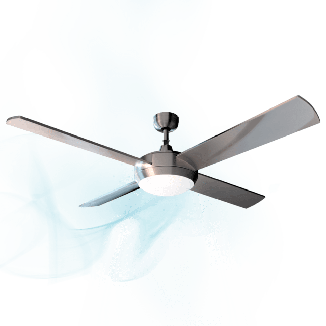 Cecotec Ventilador De Techo EnergySilence Aero 570 Ventilador De Techo 52’’ De 4 Aspas 60W Lámpara LED Función Verano/invierno. Ventilador De Techo Con Luz Y Mando A Distancia