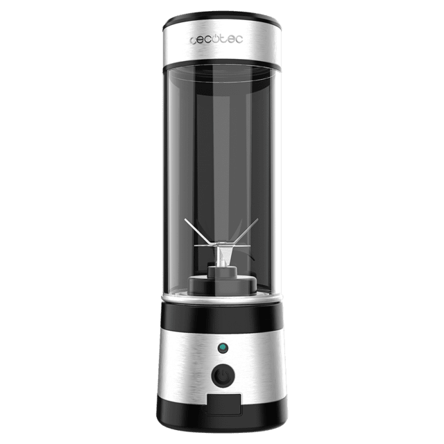 Cecotec WanderlustMix USB Batidora De Smoothies Con Vaso Portátil 4 Cuchillas Con Recubrimiento De Titanio Negro Y 126W. Batidora De Vaso Individual / Portátil