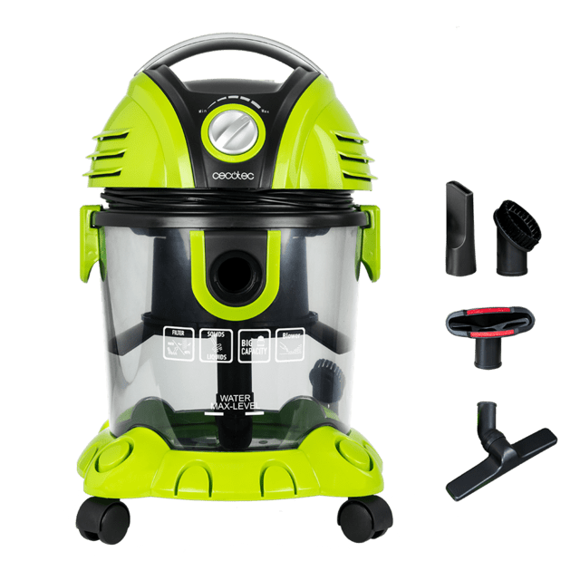 Cecotec Wet&Dry T Aspirador de sólidos y líquidos con 1200 W de potencia. Aspirador de sólidos y líquidos