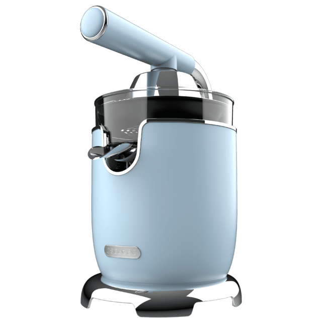 Cecotec Xqueeze RetroJuice 1000 Blue Exprimidor Eléctrico De Brazo Para Naranjas Y Cítricos Con 1000 W De Potencia Filtro De Acero Inoxidable Y Dos Conos Desmontables De Diferente Tamaño El Grande De Acero Inoxidable Y El Peq
