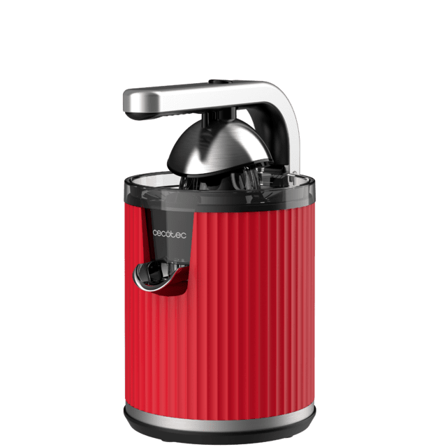 Cecotec Xqueeze RetroJuice 600 Red Exprimidor Eléctrico De Brazo Retro Para Naranjas Y Cítricos Con 600 W De Potencia Filtro De Acero Inoxidable Un Cono De Plástico Palanca Para Extraer La Pulpa Y Sistema Antigoteo. Exprimido