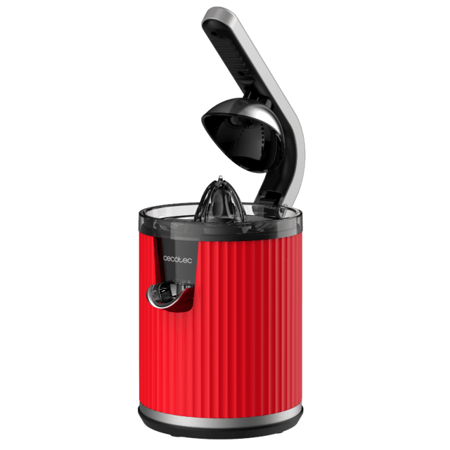Cecotec Xqueeze RetroJuice 600 Red Exprimidor Eléctrico De Brazo Retro Para Naranjas Y Cítricos Con 600 W De Potencia Filtro De Acero Inoxidable Un Cono De Plástico Palanca Para Extraer La Pulpa Y Sistema Antigoteo. Exprimido