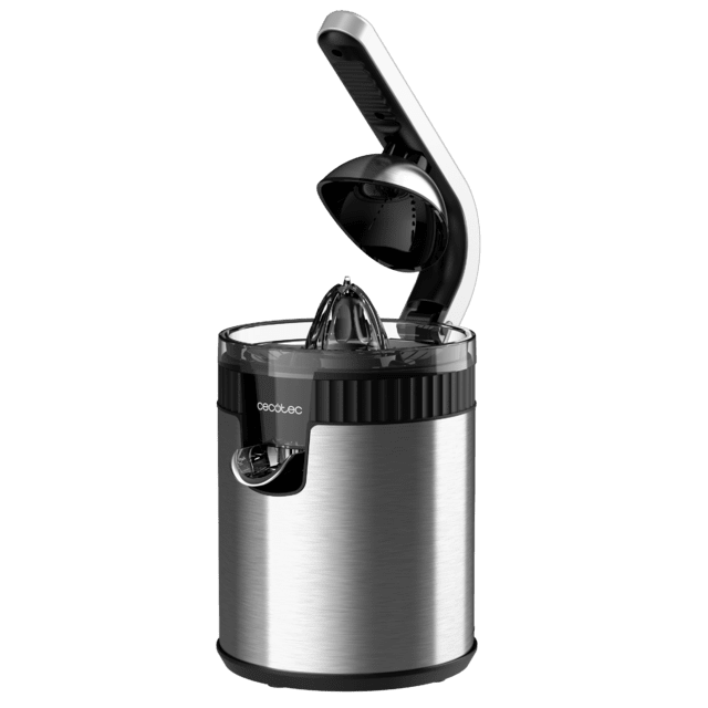 Cecotec Xqueeze RetroJuice 600 Steel Exprimidor Eléctrico De Brazo Retro Para Naranjas Y Cítricos Con 600 W De Potencia Filtro De Acero Inoxidable Un Cono De Plástico Palanca Para Extraer La Pulpa Y Sistema Antigoteo. Exprimi