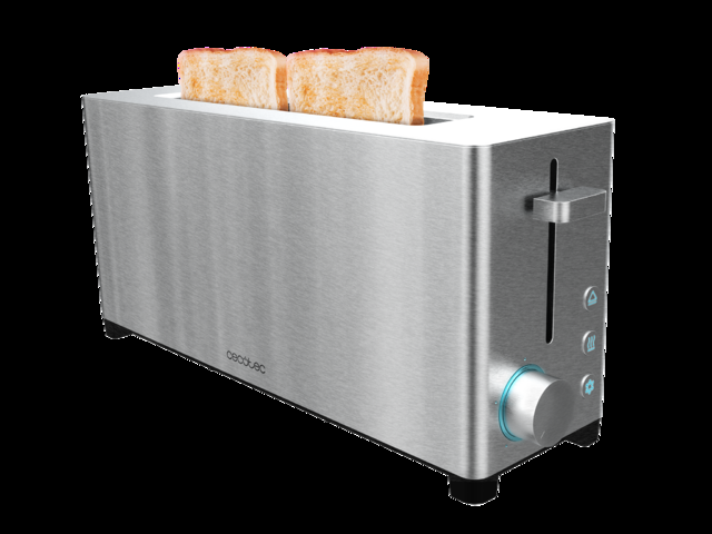 Cecotec Yummytoast Extra - Tostadora Con Ranura Única Larga Acero Inoxidable Potencia Maxima 1050 W Tostadora De Pan