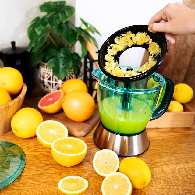 Cecotec Zitra Steel Exprimidores Eléctrico Para Naranjas Y Cítricos Con 40 W De Potencia Y Filtro De Plástico. Exprimidor Eléctrico