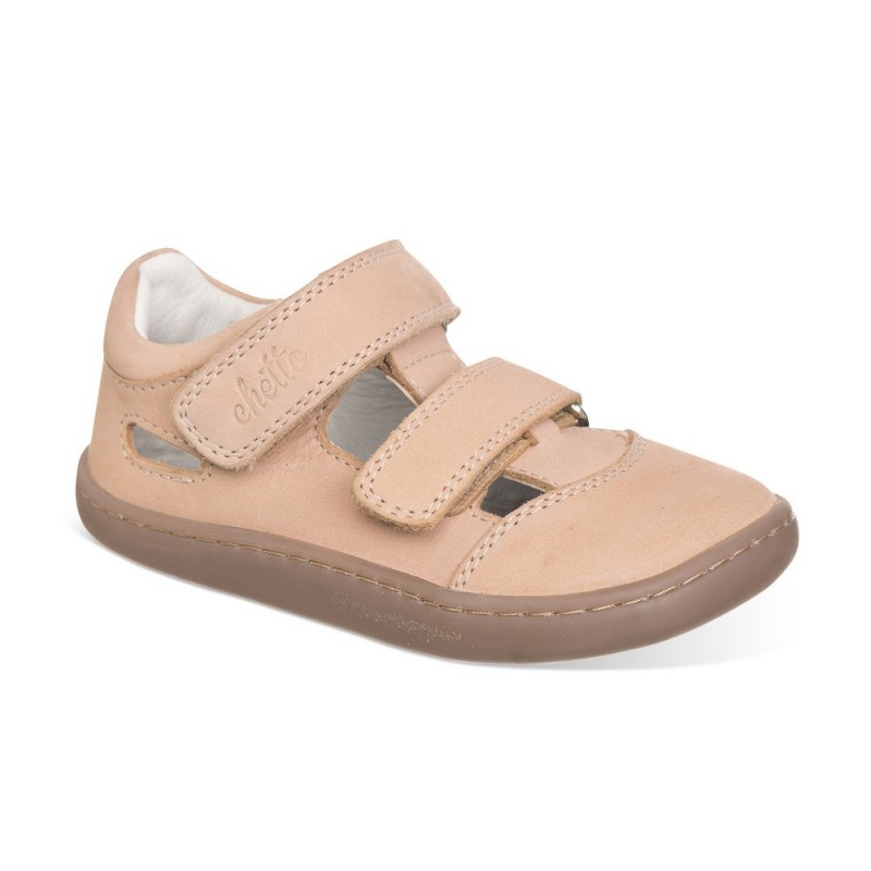 Chetto Cangrejera Dos Velcros Color Rosa Confeccionada En Piel Y 100% Respetuosa