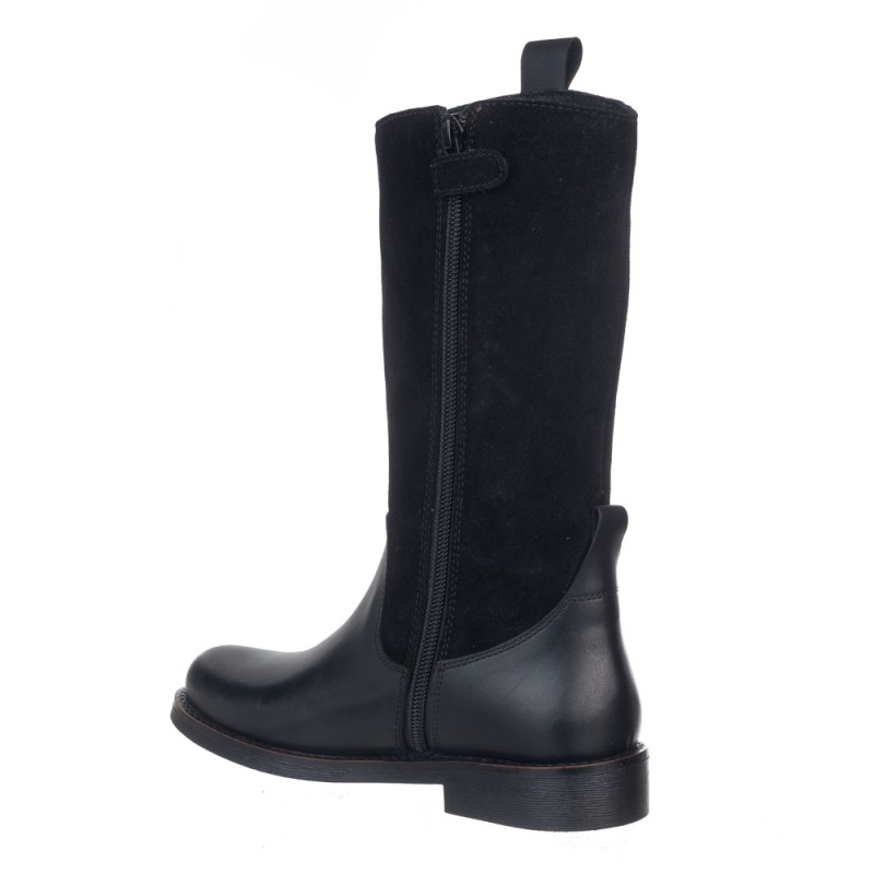 Chetto Bota Alta En Piel Elegante Para El Cole