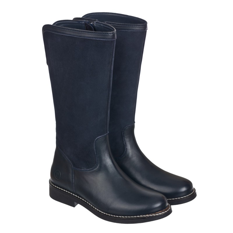 Chetto Bota Alta En Piel Natural