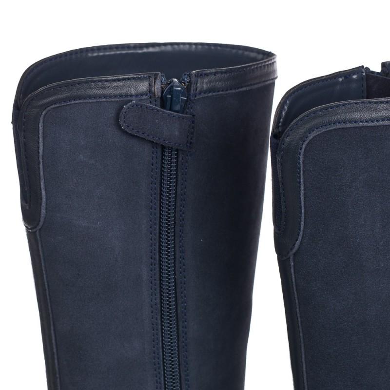 Chetto Bota Alta En Piel Natural