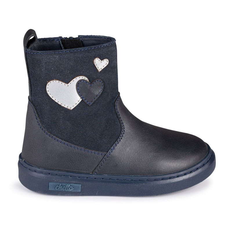 Chetto BOTA EN PIEL - NIÑA - CORAZONES - CHETTO