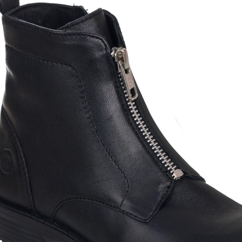 Chetto Botin En Piel - Cremallera Central