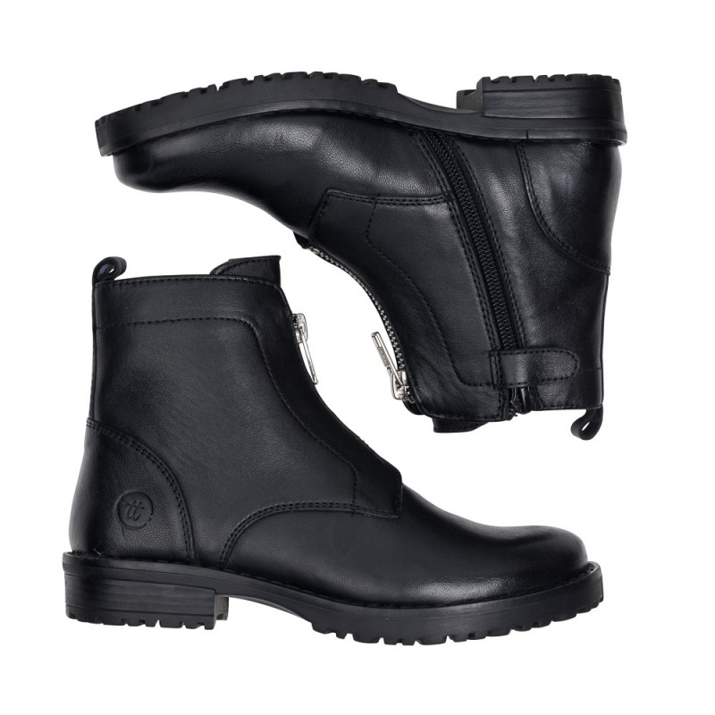 Chetto Botin En Piel - Cremallera Central