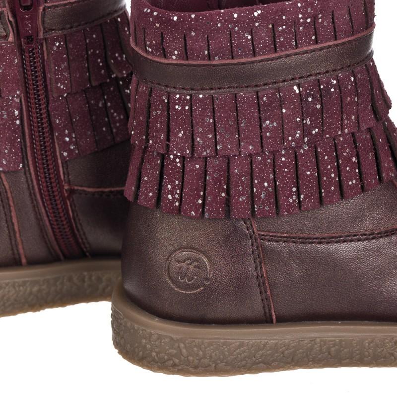 Chetto Botin Flecos En Piel