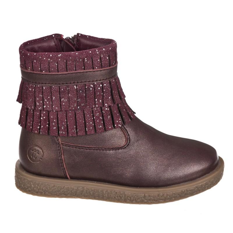 Chetto Botin Flecos En Piel