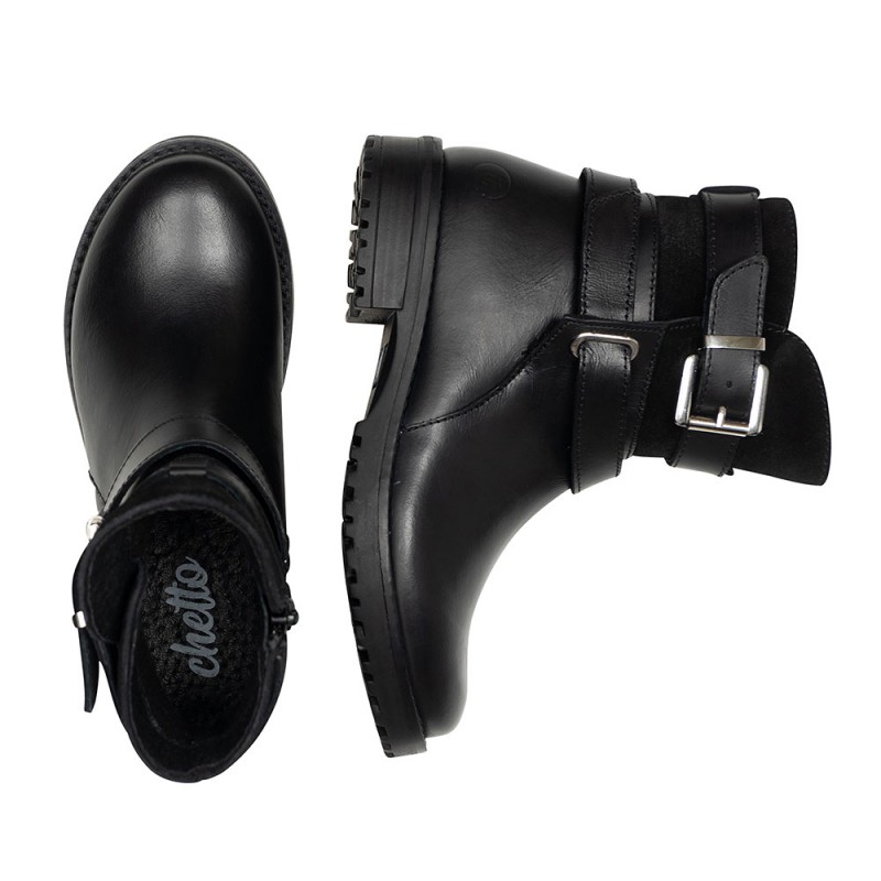 Chetto Botin Para Niña 100% Piel