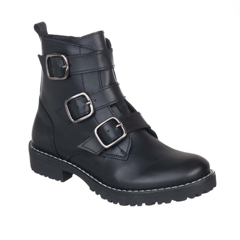 Chetto Botin Tres Hebillas - Vi Moda- 100% Piel