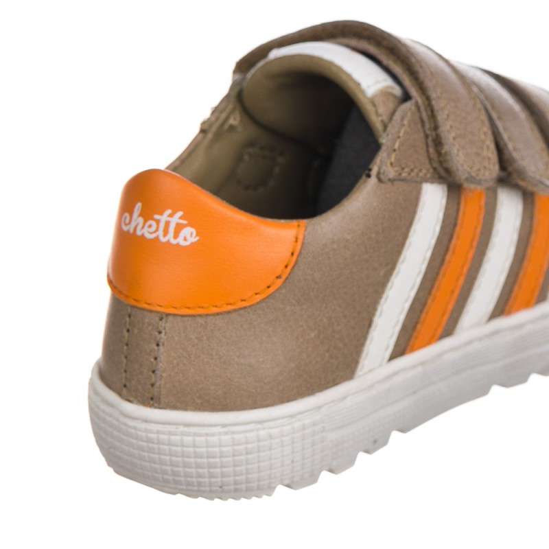 Chetto Deportivo Casual En Piel - Tres Velcros