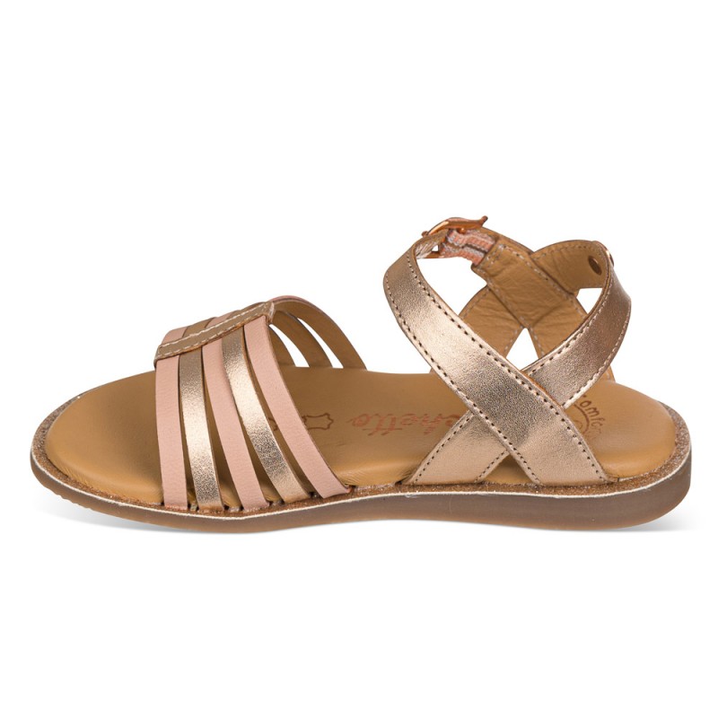 Chetto Sandalia Bicolor Elegante Piel