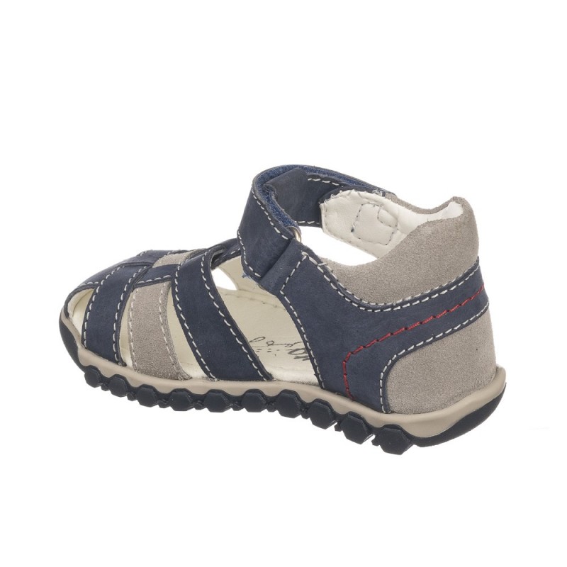 Chetto Sandalia Cangrejera De Velcro En Piel