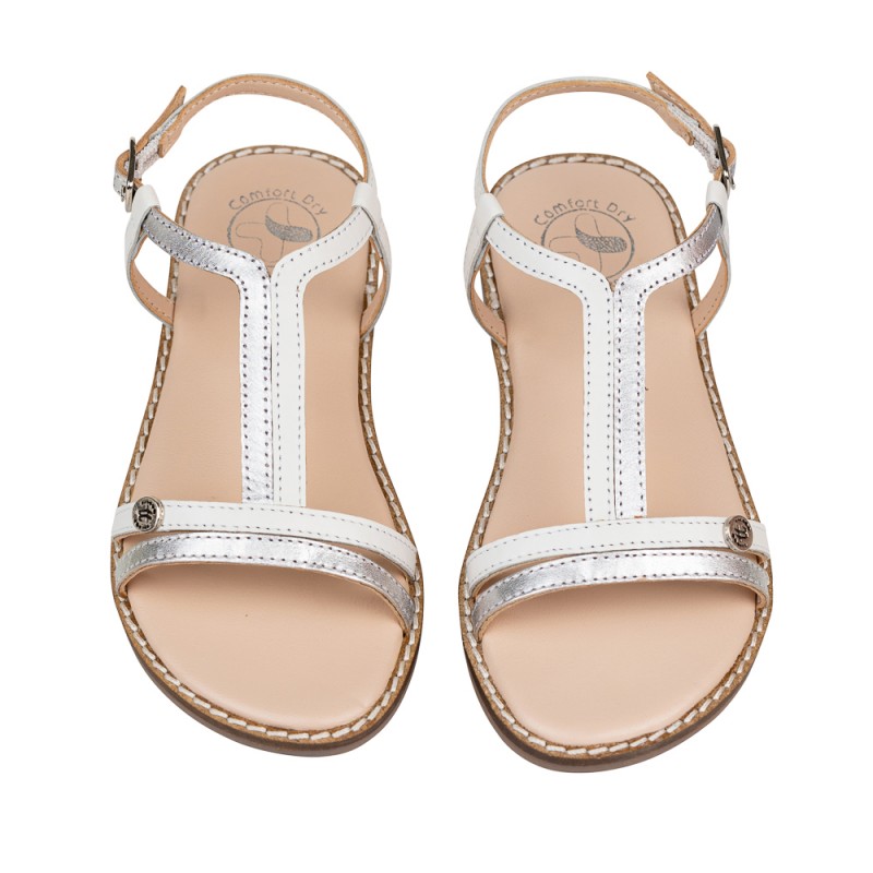 Chetto Sandalia Classic Piel Natural. Hebilla