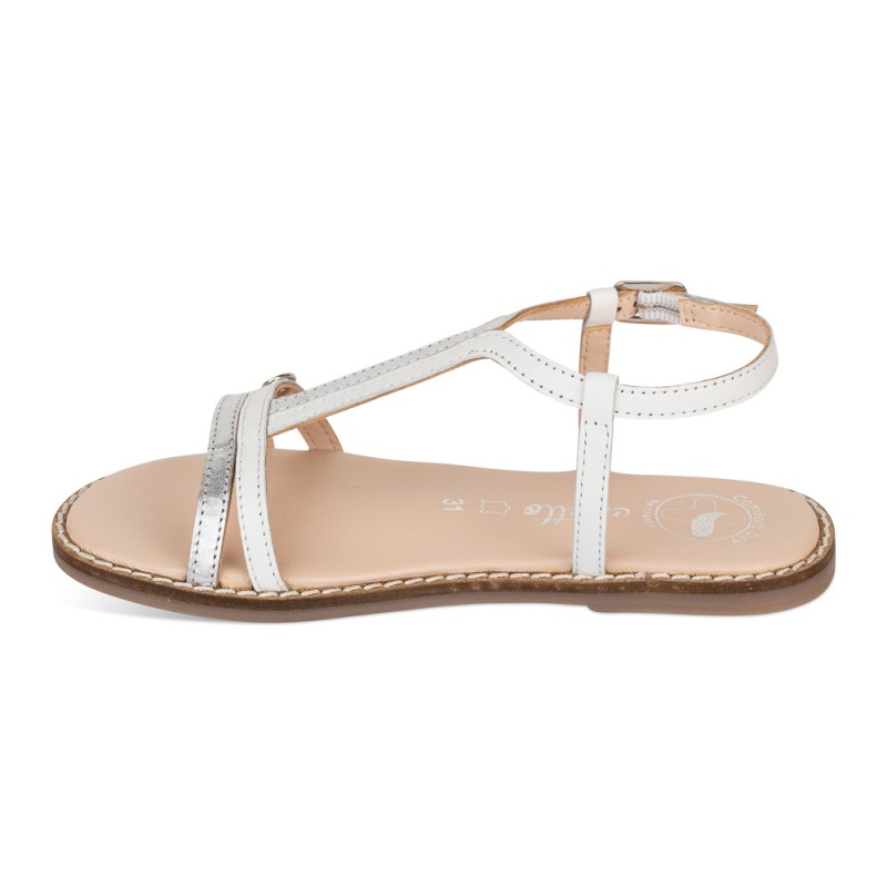 Chetto Sandalia Classic Piel Natural. Hebilla