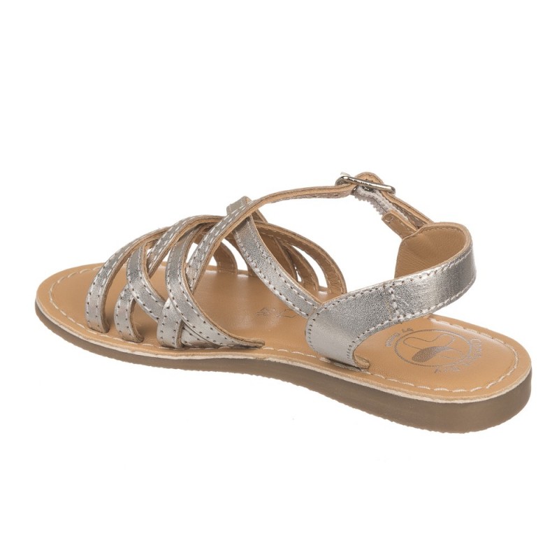 Chetto Sandalia Con Tiras En Piel