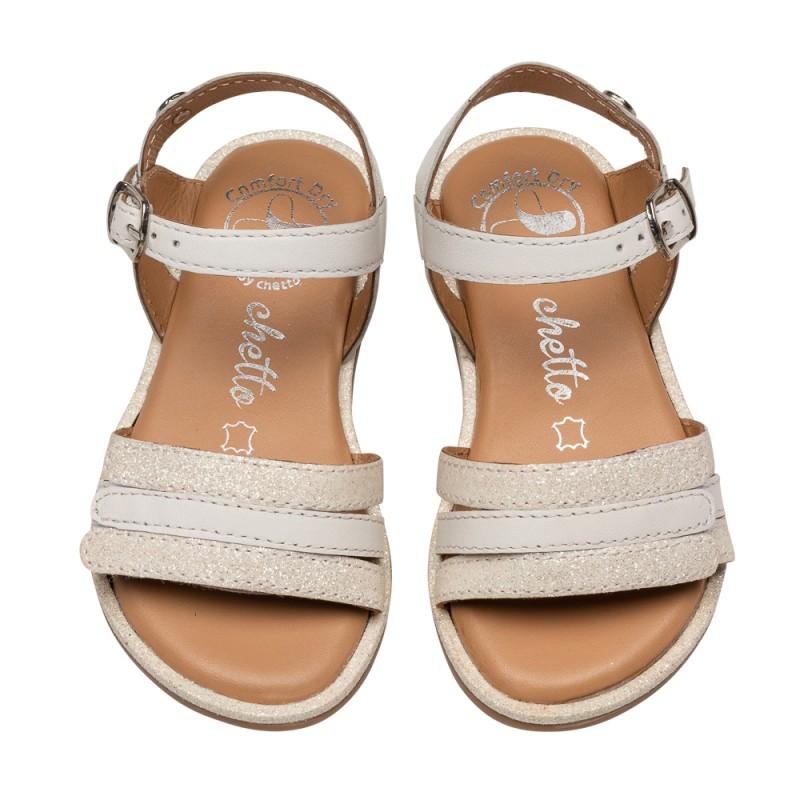 Chetto Sandalia Con Velcro Ajustable