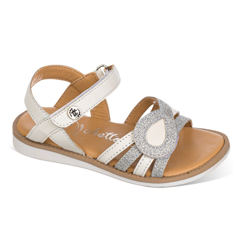 Chetto Sandalia En Piel Con Velcro