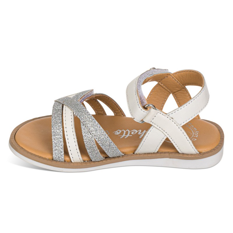 Chetto Sandalia En Piel Con Velcro