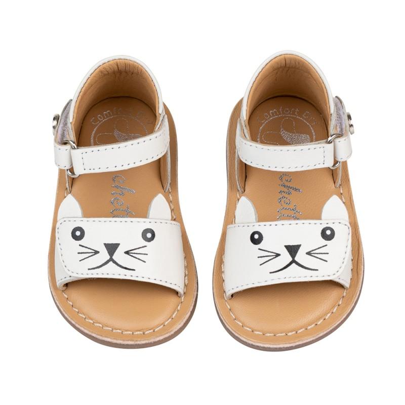 Chetto Sandalia Piel Cabra. Velcro/Gato