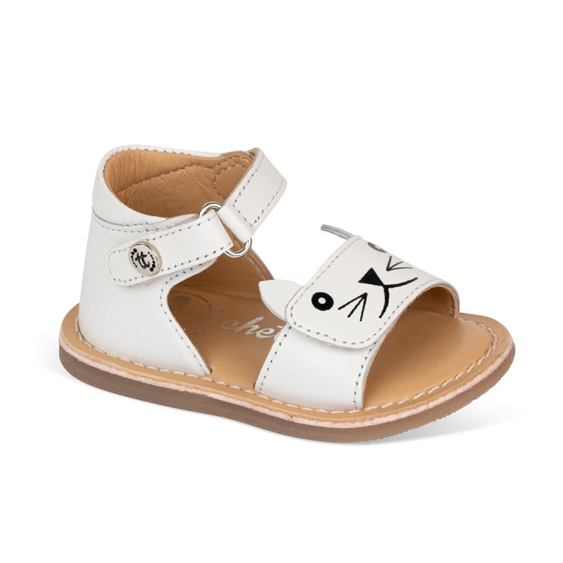 Chetto Sandalia Piel Cabra. Velcro/Gato