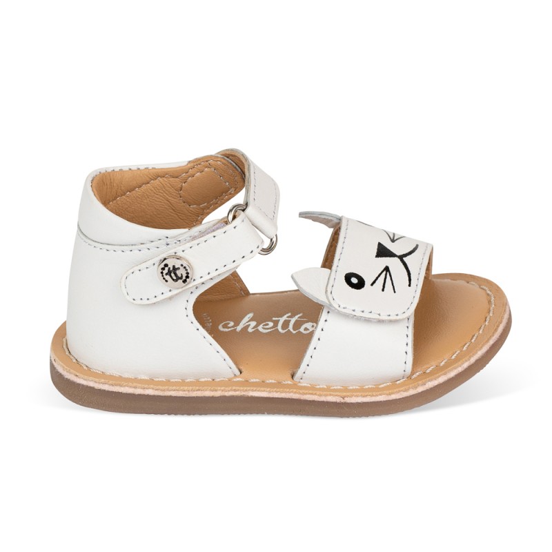 Chetto Sandalia Piel Cabra. Velcro/Gato