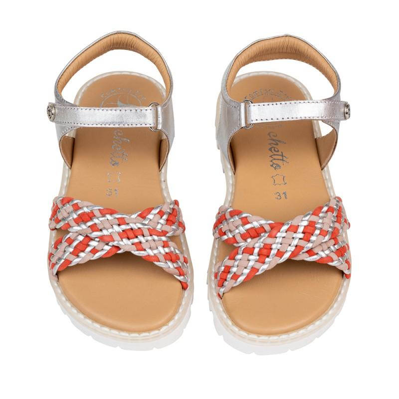 Chetto Sandalia Sport Piel Natural. Velcro/Trenza