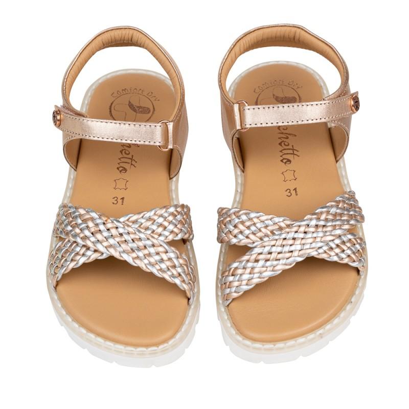 Chetto Sandalia Sport Piel Natural. Velcro/Trenza