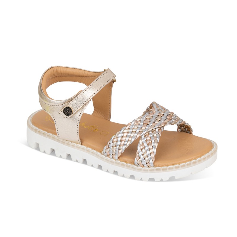 Chetto Sandalia Sport Piel Natural. Velcro/Trenza