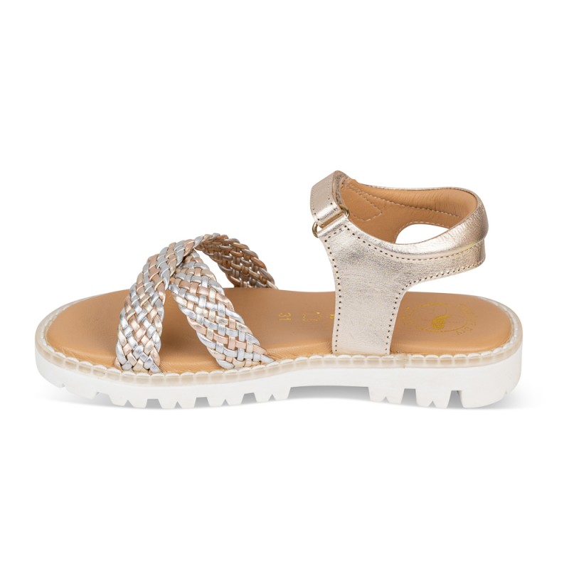Chetto Sandalia Sport Piel Natural. Velcro/Trenza