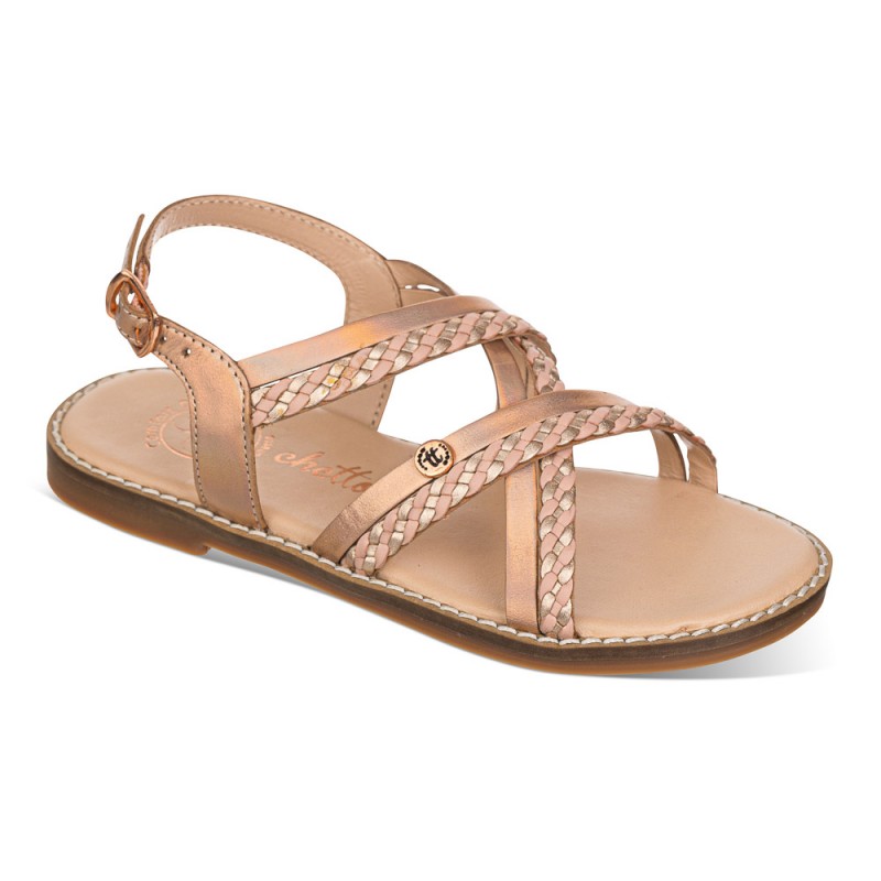 Chetto Sandalia Tiras Cruzadas Piel