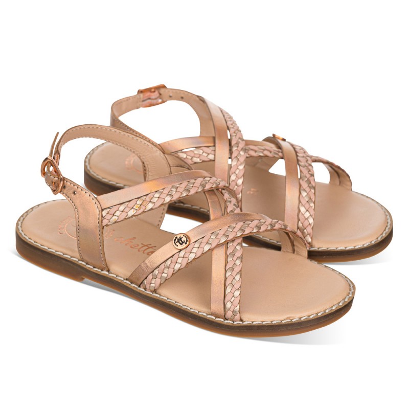 Chetto Sandalia Tiras Cruzadas Piel