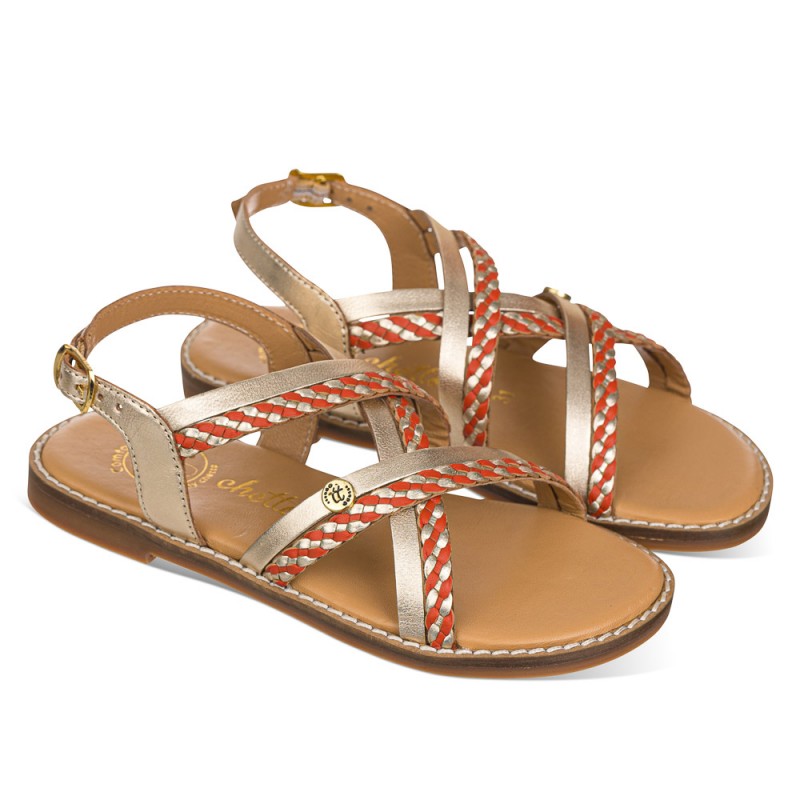 Chetto Sandalia Tiras Cruzadas Piel