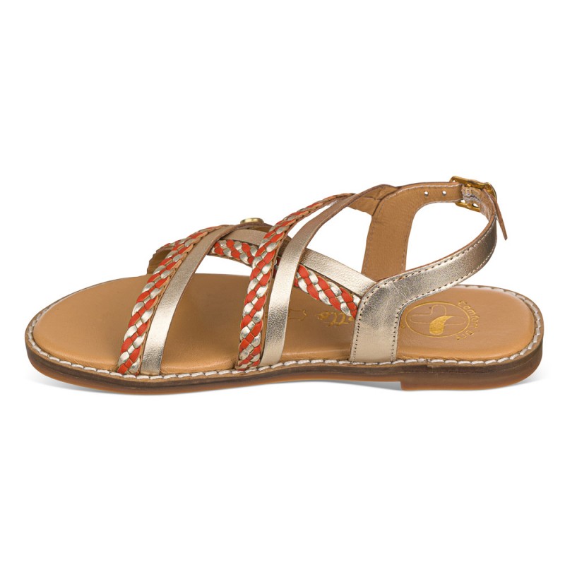 Chetto Sandalia Tiras Cruzadas Piel