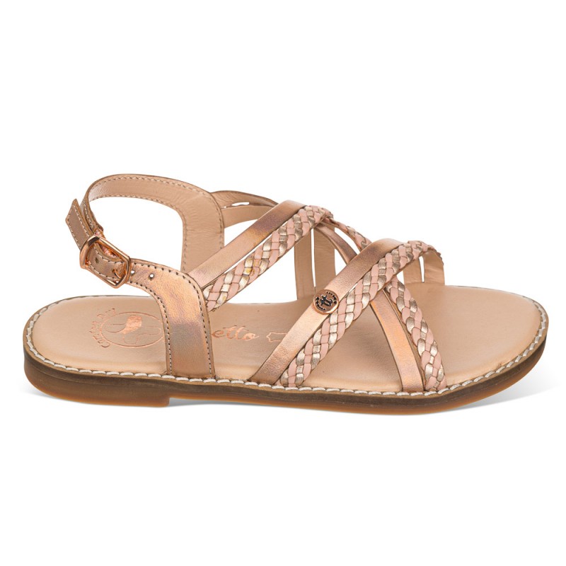 Chetto Sandalia Tiras Cruzadas Piel