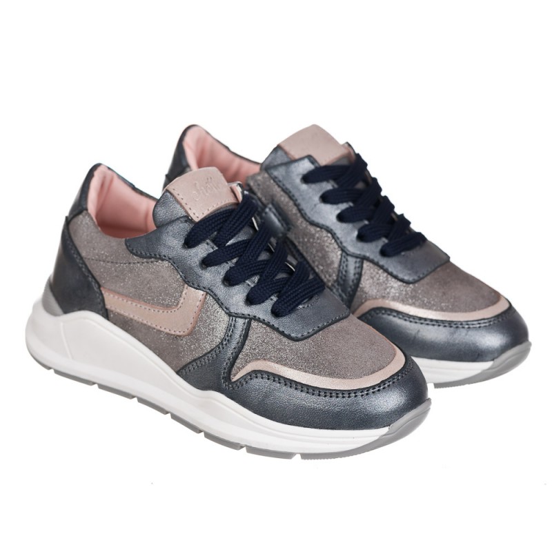 Chetto Sneaker De Piel Con Cremallera Lateral