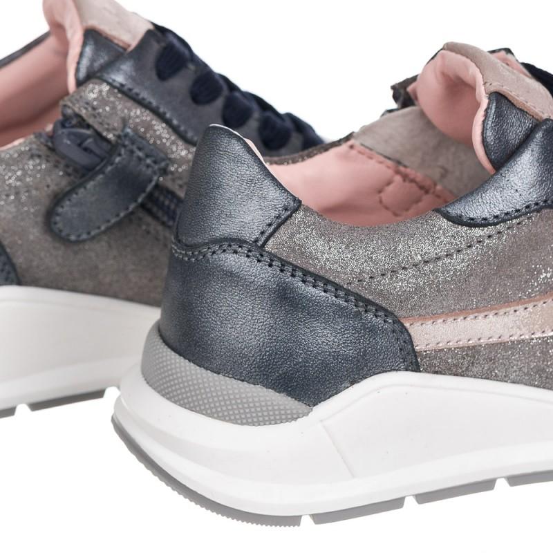 Chetto Sneaker De Piel Con Cremallera Lateral