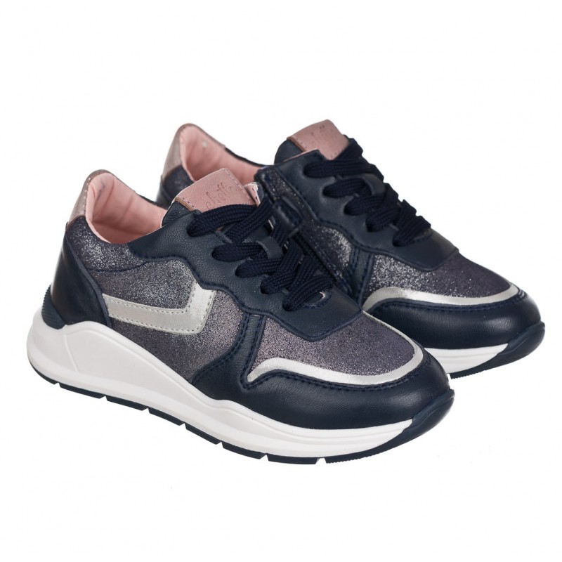 Chetto Sneaker De Piel Con Cremallera Lateral