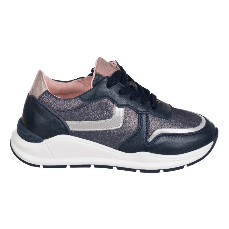 Chetto Sneaker de piel con cremallera lateral