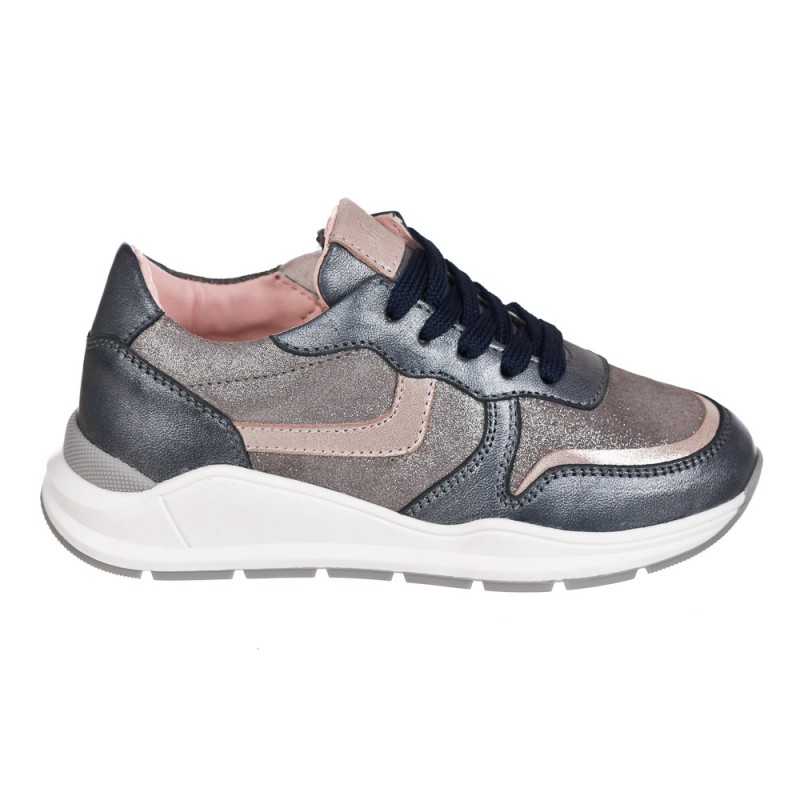 Chetto Sneaker de piel con cremallera lateral