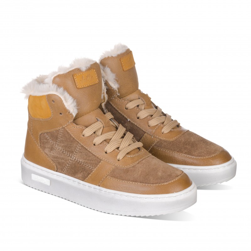 Chetto DEPORTIVO EN PIEL - CASUAL - DETALLE DE PELO - CHETTO