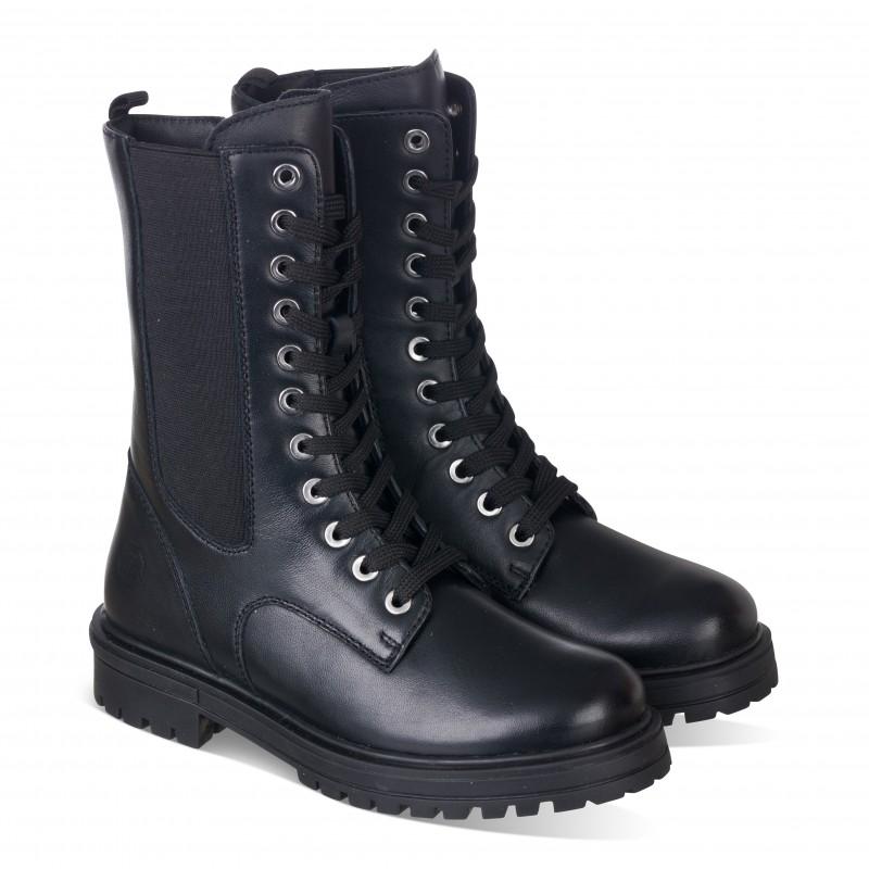 Chetto LINEA ELECTRA - BOTA MILITAR CON ELASTICO EN PIEL