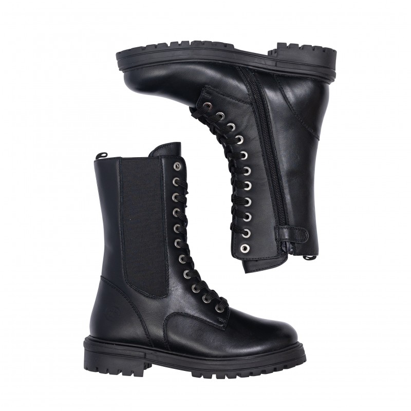 Chetto LINEA ELECTRA - BOTA MILITAR CON ELASTICO EN PIEL